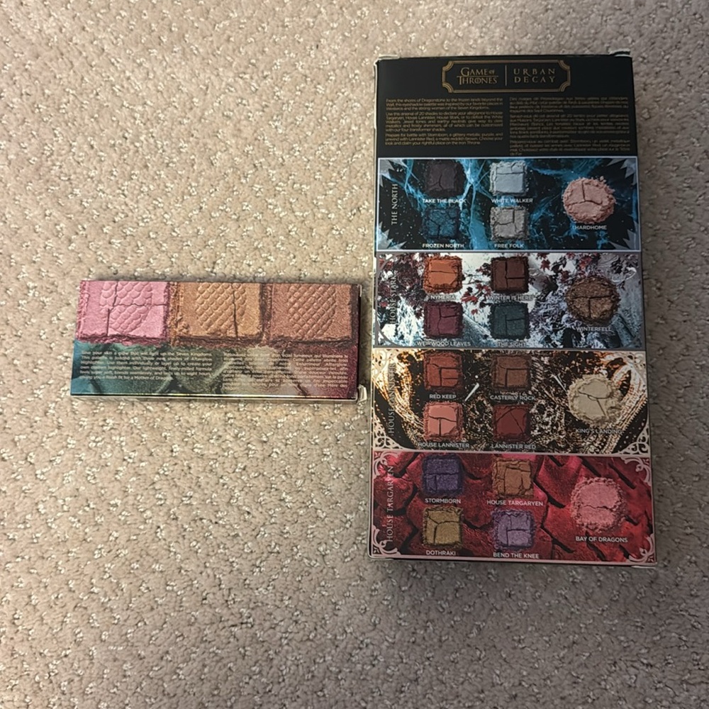 Game of Thrones Urban Decay Bundle- eyeshadow Pallette and highlighter pallette - Picture 2 of 3